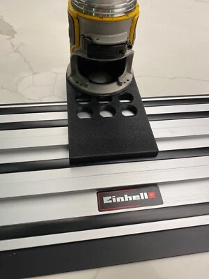 Dewalt Router DCW600 DWP611 Plunge Base Guide Rail Adapter for Einhell Rail - Image 1 of 4