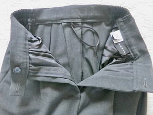 Akris Punto Wollhose plissiert vorne geradees Bein dunkelbraun XS/4 - Bild 1 von 9