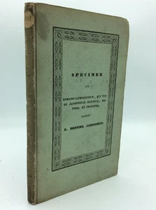 SPECIMEN DE ROMANO-CATHOLICORUM by Jacob Baart de la Faille - 1841 - Latin - Picture 1 of 4