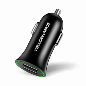 Mini&Metal Dual USB Car Charger Splitter 12-24V 2.4A Charging for iPhone Samsung - Picture 1 of 12