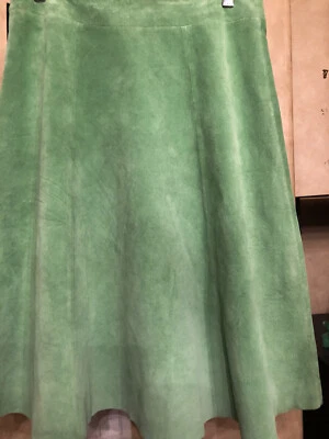 Nueva falda de gamuza verde Siena Studio para mujer. Talla 8. Foto 1 de 4