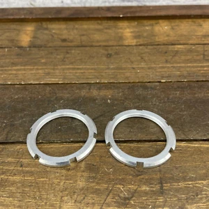 Vintage Alloy Bottom Bracket Lock Ring Lot 2 1.37 x 24 English Thread - Picture 1 of 11