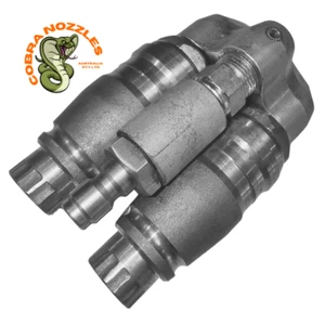 Cortador de raíz BSPF de doble cañón 3/8" turbo 21 lpm a 80 lpm con extensión  - Imagen 1 de 2