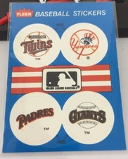 Fleer Baseball Stickers 1989 Original Mlb Twins Yankees Padres Giants