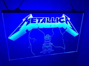 Metallica ride the lightning LED Neon Light Sign - Picture 1 of 1