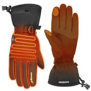 KEMIMOTO UPGRADE HEATED GLOVES ICE FISHING RECHARGEABLE WATERPROOF BOXED - Picture 1 of 10