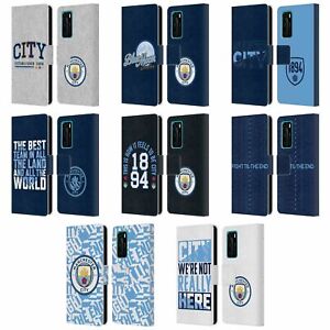 MANCHESTER CITY MAN CITY FC GRAPHICS LEATHER BOOK CASE FOR HUAWEI PHONES 4