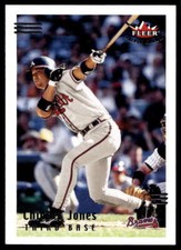 2002 Fleer Triple Crown 129 Chipper Jones   Atlanta Braves  Baseball Card