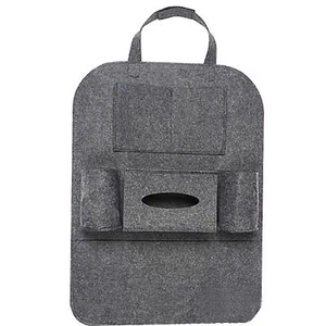 Seat Back Car Organizer Woolen Felt Kick Protectors for Kids - Picture 1 of 3