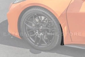 For 23-Up Corvette C8 Z06 | Extended Carbon Fiber Front Splash Guards Mud Flaps - Picture 1 of 23