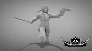 Mystical warrior with pistol - BLACK REMNANT | Legion compatible - 3D printed - Picture 1 of 4