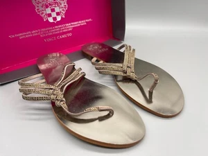 VINCE CAMUTO Flat Shoes Sandals Size 5.5 Taupe NEW Womens EU 38 RRP £79 - Picture 1 of 15