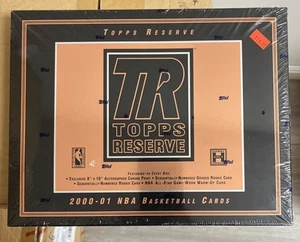 2000/01 TOPPS RESERVE NBA BASKETBALL HOBBY BOX 10 PACKS CANVAS CARD NEW SEALED - Picture 1 of 4