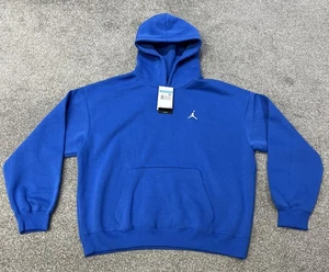 Felpa con cappuccio oversize Nike Air Jordan Brooklyn in pile da uomo - Blu - Medium (M) - Foto 1 di 8