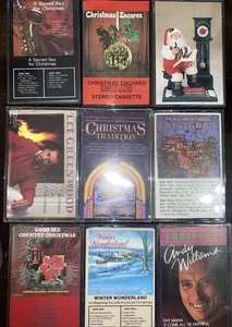 CHRISTMAS Music Cassette Tape Lot Of 9 - Picture 1 of 5