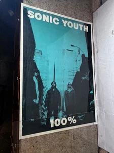 1990s Original Vintage Sonic Youth 100% Poster 36 x 24 - Picture 1 of 6