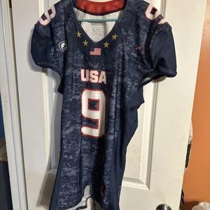 Camiseta de fútbol Siege USA para hombre grande azul marino estrellas sin mangas - Imagen 1 de 6