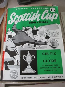 1967 Scottish Cup Semi Final Celtic v Clyde 1.4.1967 @ Hampden PArk - Picture 1 of 1