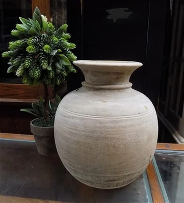 Water Jug, Wood Pot, Wood Vase, Rustic Planter, Modern Farmhouse, European I, - Image 1 of 4