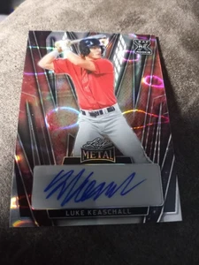 2024 Rookie Luke Keaschall Leaf Metal Lava Fire Auto RC REAL 1/1 Minnesota Twins - Picture 1 of 2