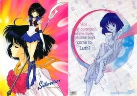 Underlay Hotaru Tomoe/Sailor Saturn B5 Underlay Pink x Blue "Pretty Guardian