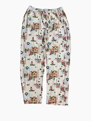 Burt’s Bees Bebé Adulto Talla XL Navidad Pijama Lounge Pantalones Algodón Orgánico Foto 1 de 4