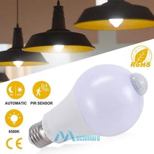 LED Auto Sensor Light Lamp Dusk To Dawn Bulb E27 LED Automatic On/Off 9W 1000LM - Picture 1 of 18