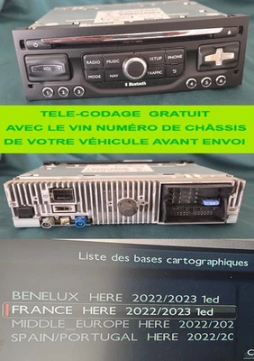 CITROEN C3 DS3 and Peugeot gps RNEG2 RT6 CAR RADIO CAMERA OPTION 98083777 XT - Image 1 of 4