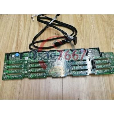 1PCS Dell R910 16 X 2.5" Slot Hard Drive Backplane J565K 0J565K With Cable Used - Image 1 of 3