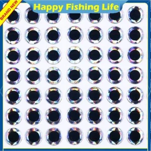 3D Fishing Eyes Lure Holographic Eye Fly Tying Jigs Crafts Tackle Doll 3mm-12mm - Picture 1 of 20