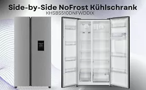 PKM KHSBS510DNFWDDIX Side by Side Kühlschrank 529 L Wasserspender - Bild 1 von 12