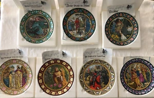 Wedgwood Plate Lot (7) Excaliber King Arthur Knights Round Table Lancelot - Picture 1 of 8