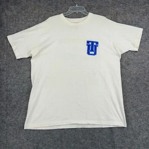 Vintage Tulsa Golden Hurricane Shirt Mens XXL White Single Stitch 1992 College - Picture 1 of 12