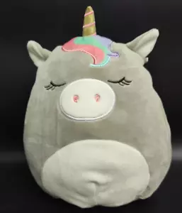 Juguete de peluche Squishmallow Teresa unicornio gris unicornio 8" animal de peluche - Imagen 1 de 12