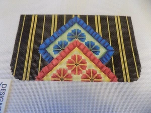 HAND PAINTED CLUCH PURSE FLAP BY TRUBY - Bild 1 von 2