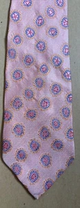 Vintage Christian Lacroix pink Silk Necktie 57” L x 3 3/4” W - Picture 1 of 4