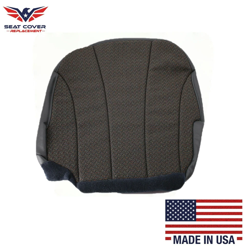 1999 2000 2001 Chevy Silverado Work Truck Driver Bottom Cloth Fabric Seat Cover Foto 1 de 4