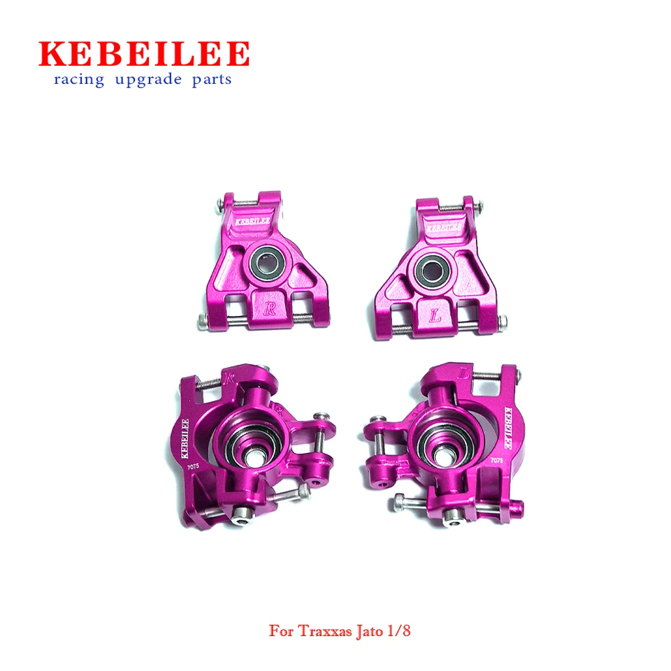 KEBEILEE CNC Alu7075 Front steering+C hub&Rear Axle Carriers for TRAXXAS JATO1/8 - Image 1 of 1