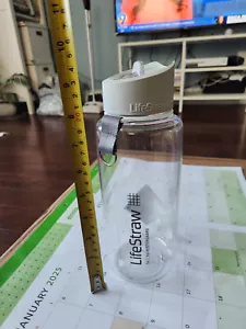 LifeStraw GO Water Bottle Clear Used 32oz - Picture 1 of 5
