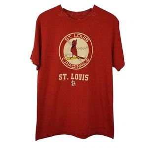 MLB Men's Large Genuine Merchandise Ring Spun Soft St. Louis Cardinals Red Tee - Picture 1 of 4