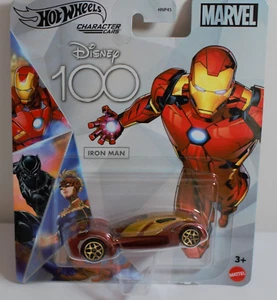HOT WHEELS DISNEY 100th ANNIVERSARY IRON MAN 1:64 DIE CAST CAR NEW - Picture 1 of 3