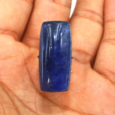 Cojín de tanzanita natural sin tratar certificado 45,38 quilates cabujón piedras preciosas sueltas Foto 1 de 4