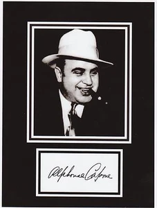 FOTO AL CAPONE 8 por 10 REIMPRIMIR Y REIMPRIMIR AUTÓGRAFO EN PAPEL FOTOGRÁFICO BRILLANTE - Imagen 1 de 1