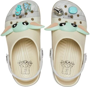 Crocs Star Wars Grogu Classic Clog Mandalorian Jibbitz Men 4 Women 6 NEW NWT - Picture 1 of 3