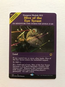 HIVE OF THE EYE TYRANT DUNGEON MODUL Adventures In Forgotten Realms MTG Magic - Bild 1 von 2