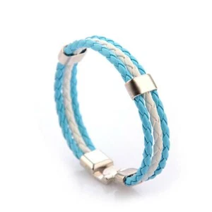 World Cup Russia National Flag  Leather Bracelet for Women Man Wristband FW - Picture 1 of 22