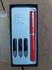 Penna di riempimento a cartuccia arancione vintage Sheaffer senza fronzoli - Foto 1 di 15