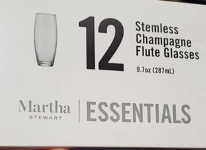 Martha Stewart Essentials 12-Pc. Stemless Champagne Flute Set A9 - Picture 1 of 3