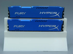 2x 8GB Kingston Hyper X Fury Blue HX316C10F/8 16GB DDR3 1600MHz PC3-12800U PCRAM - Bild 1 von 2