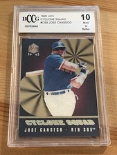 1995 UC3 Cyclone Squad #CS9 Jose Canseco - BCCG 10 GEM MINT RED SOX Pop 1